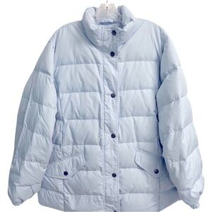 Lauren Ralph Lauren Ice Blue Down Puffer Coat Size 1X